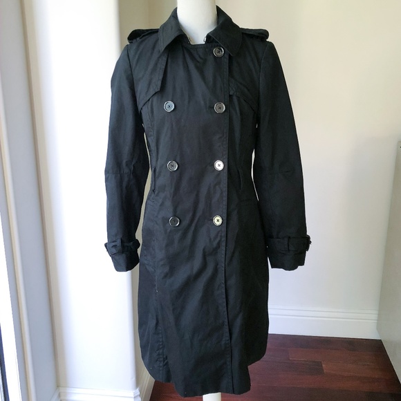 Banana Republic Jackets & Blazers - Banana Republic Black Trench Coat Small- AL